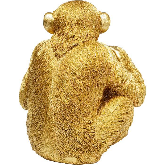 Deco Figurine Baby Ape Gold 53cm - JULIA VENCE STORE