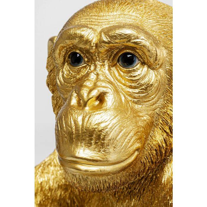 Deco Figurine Baby Ape Gold 53cm - JULIA VENCE STORE