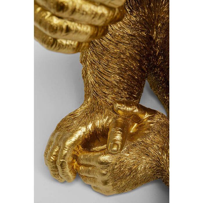 Deco Figurine Baby Ape Gold 53cm - JULIA VENCE STORE