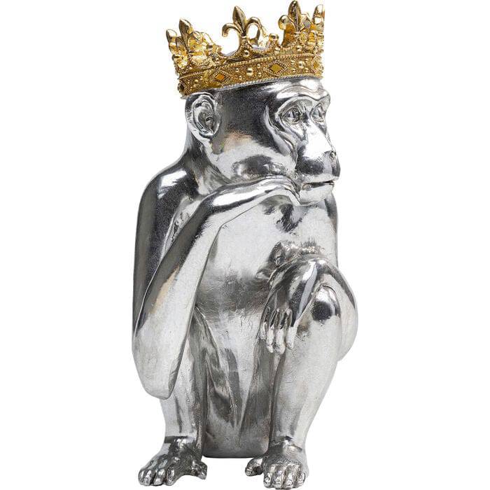 Deco Figurine King Lui Silver 35cm - JULIA VENCE STORE