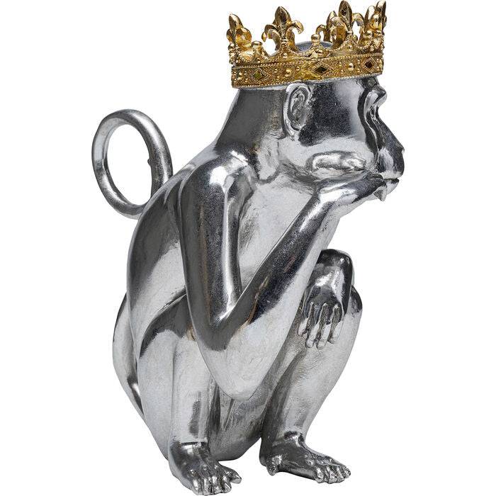 Deco Figurine King Lui Silver 35cm - JULIA VENCE STORE