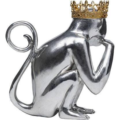 Deco Figurine King Lui Silver 35cm - JULIA VENCE STORE