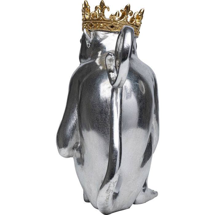 Deco Figurine King Lui Silver 35cm - JULIA VENCE STORE