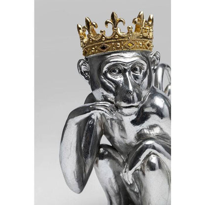 Deco Figurine King Lui Silver 35cm - JULIA VENCE STORE