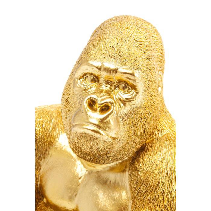 Deco Figurine Monkey Gorilla Side Medium Gold - JULIA VENCE STORE