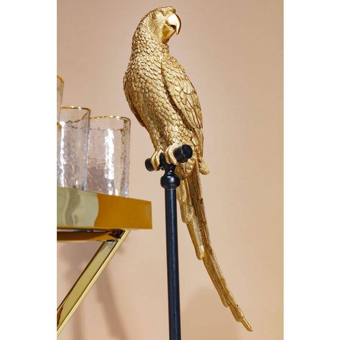 Deco Figurine Parrot Gold 116cm - JULIA VENCE STORE