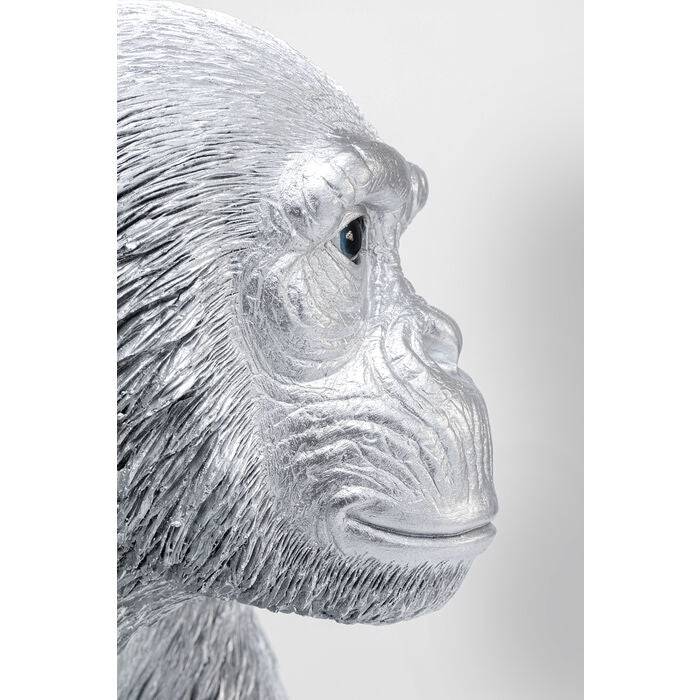 Deco Figurine Playing Ape Silver 50 - JULIA VENCE STORE