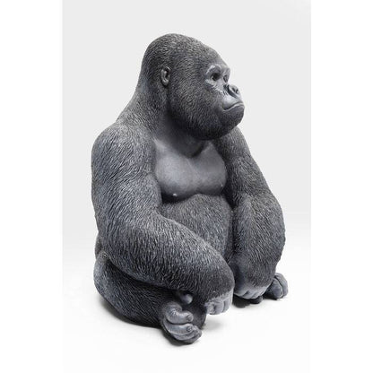 Deco Object Monkey Gorilla Side Medium Black - JULIA VENCE STORE