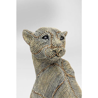 Deco Object Sitting Leopard Pearls 42 - JULIA VENCE STORE