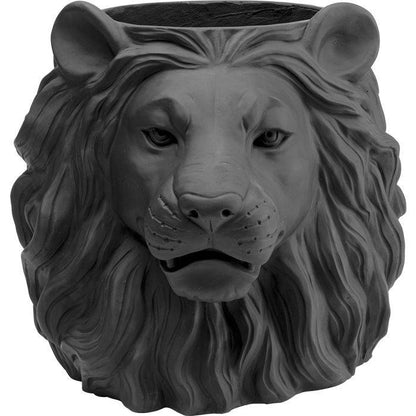 Deco Planter Lion Black - JULIA VENCE STORE