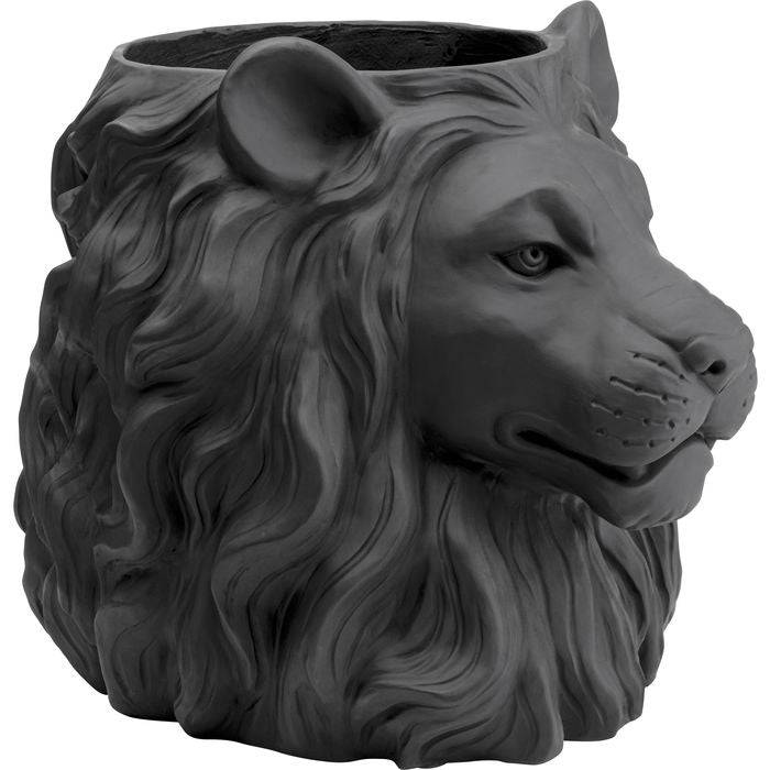 Deco Planter Lion Black - JULIA VENCE STORE