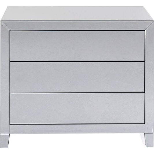 Dresser Luxury Push 3 Drawers Grey - JULIA VENCE STORE