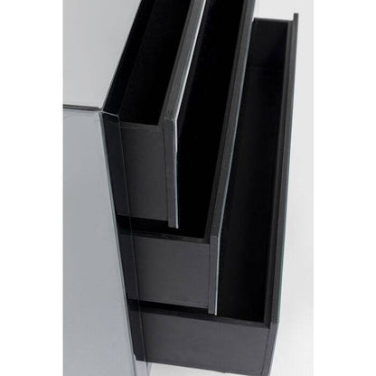 Dresser Luxury Push 3 Drawers Grey - JULIA VENCE STORE