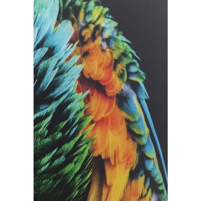 Glass Picture Tropical Parrot 120x80 - JULIA VENCE STORE