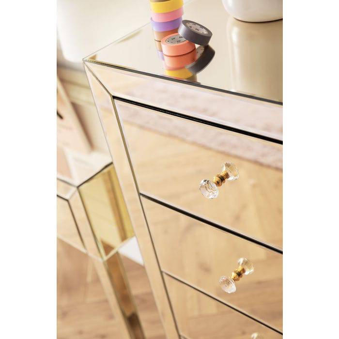 High Dresser Luxury Champagne 5 Drawers - JULIA VENCE STORE