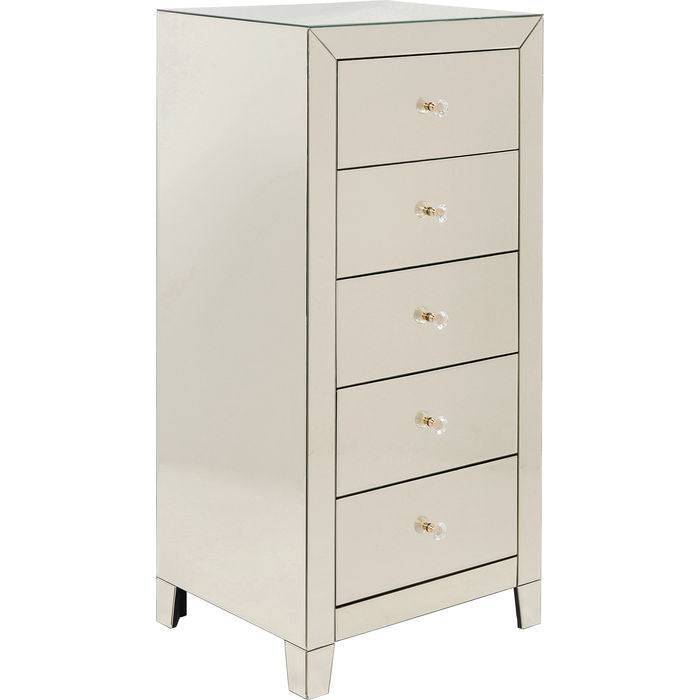 High Dresser Luxury Champagne 5 Drawers - JULIA VENCE STORE