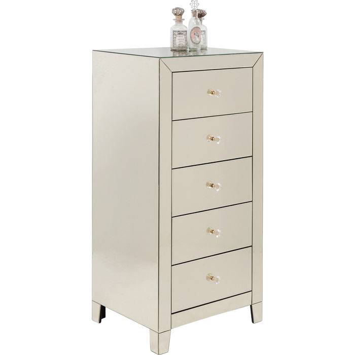 High Dresser Luxury Champagne 5 Drawers - JULIA VENCE STORE