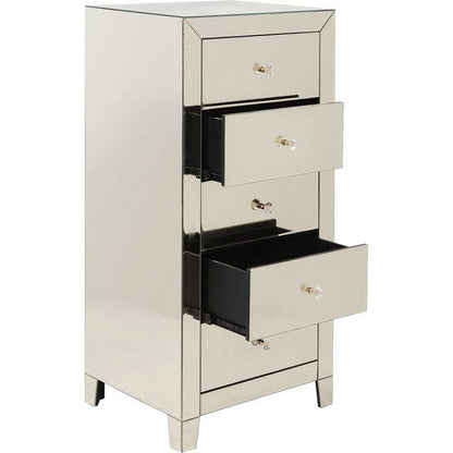 High Dresser Luxury Champagne 5 Drawers - JULIA VENCE STORE