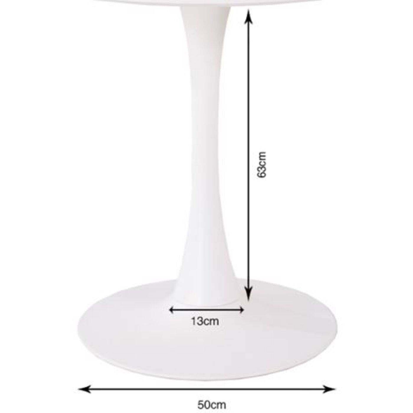 Table Base Schickeria White √ò80cm