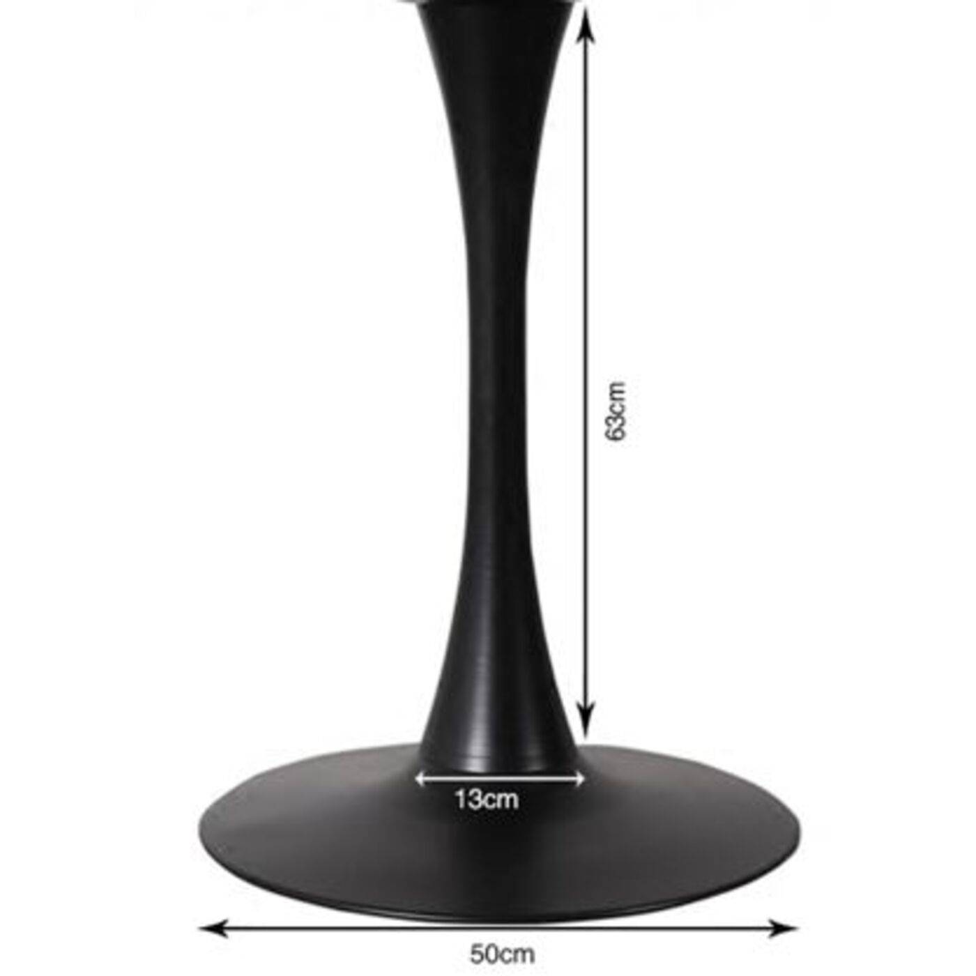 Table Base Schickeria Black √ò80cm