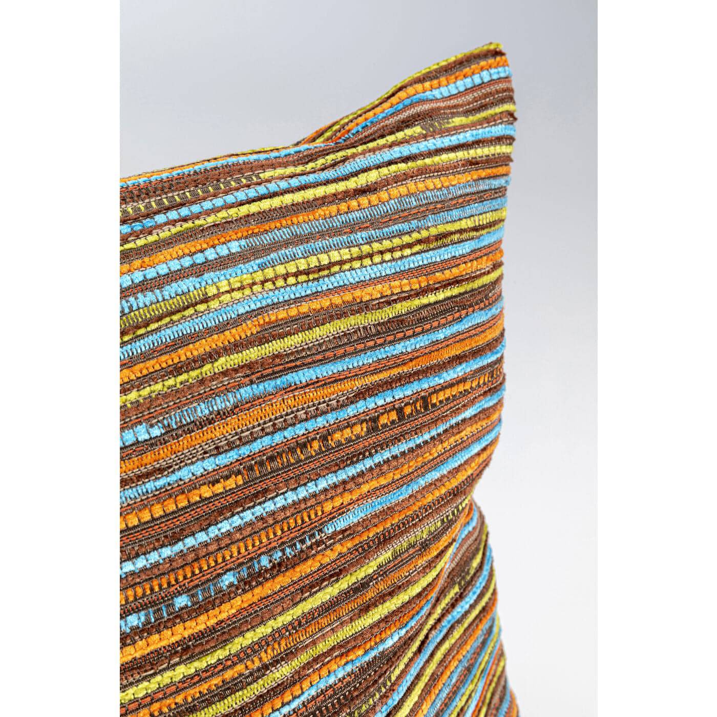 Cushion Colourful Stripes Brown 40x40cm