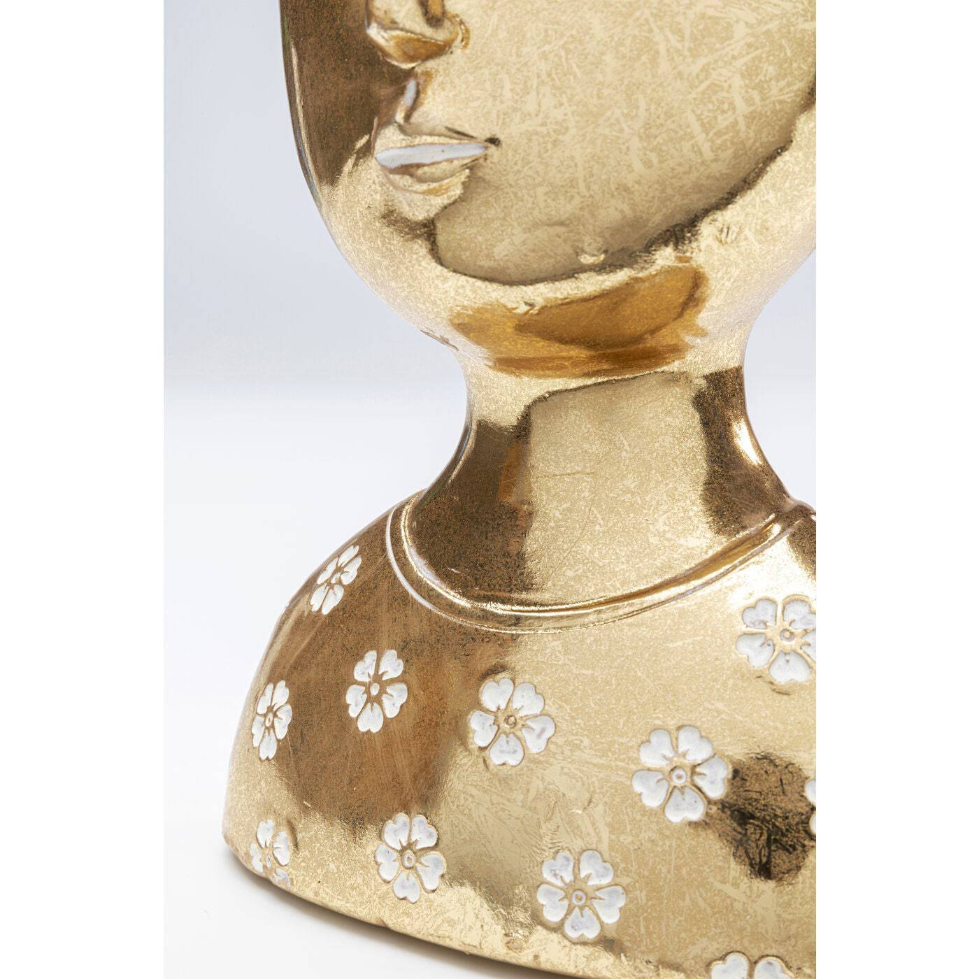 Deco Object Daisy Head Gold 19cm