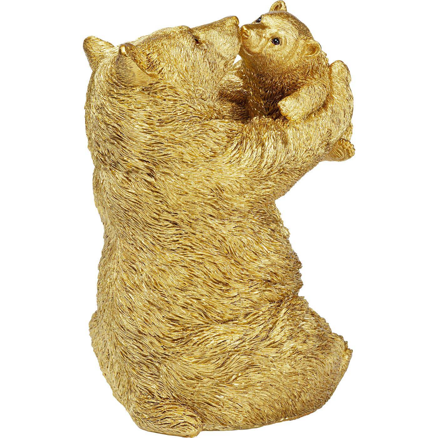 Deco Figurine Bear Lucky Mom Gold 27cm