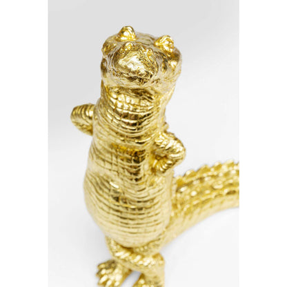 Deco Figurine Alligator Gold 39cm