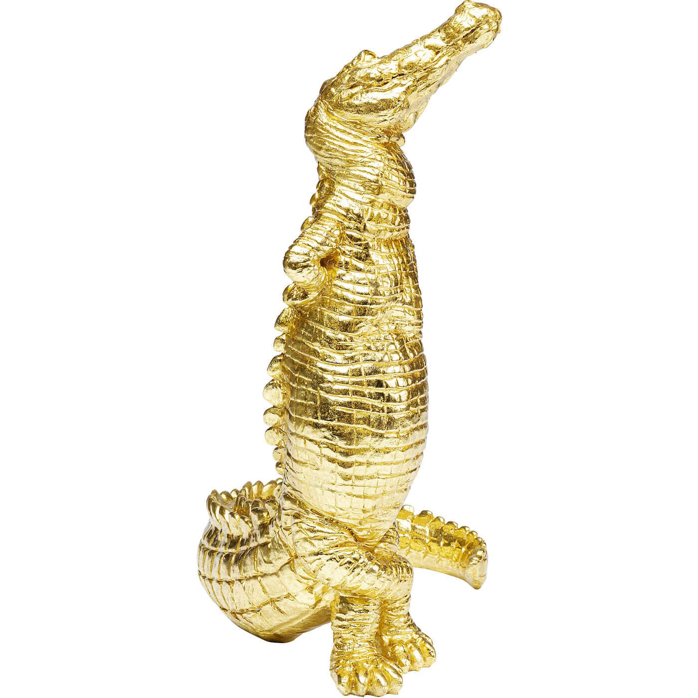 Deco Figurine Alligator Gold 39cm