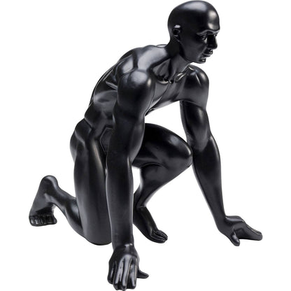 Deco Figurine Runner Black 25cm