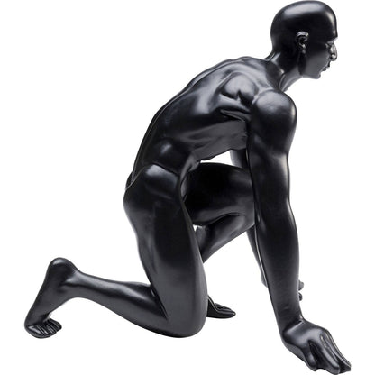 Deco Figurine Runner Black 25cm