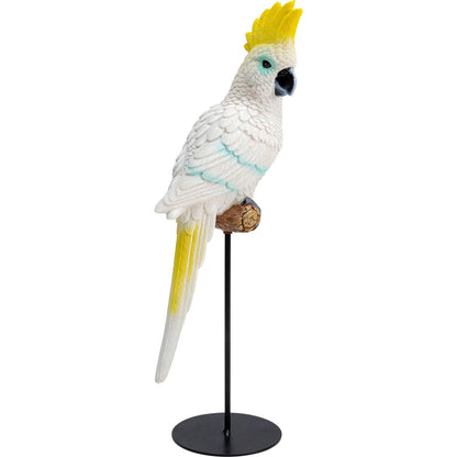 Deco Figurine Parrot Cockatoo White 38cm