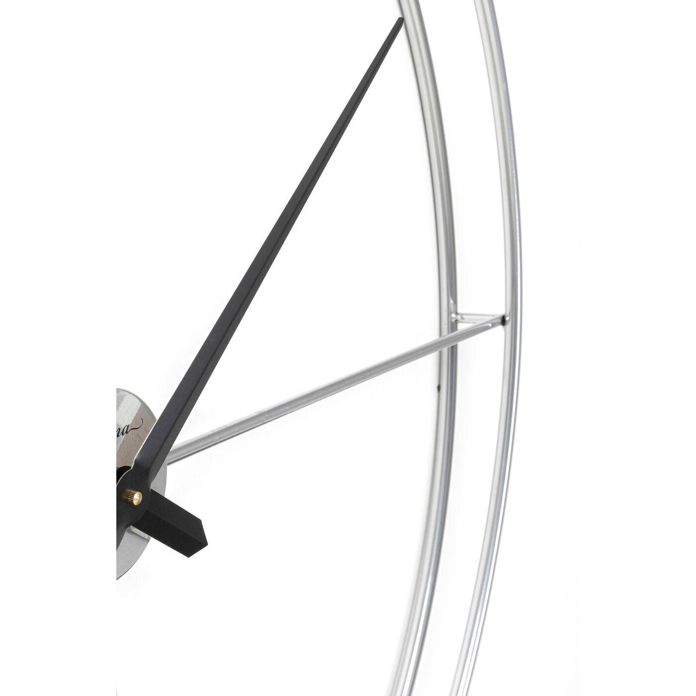 Wall Clock Simple Pure Silver √ò95cm