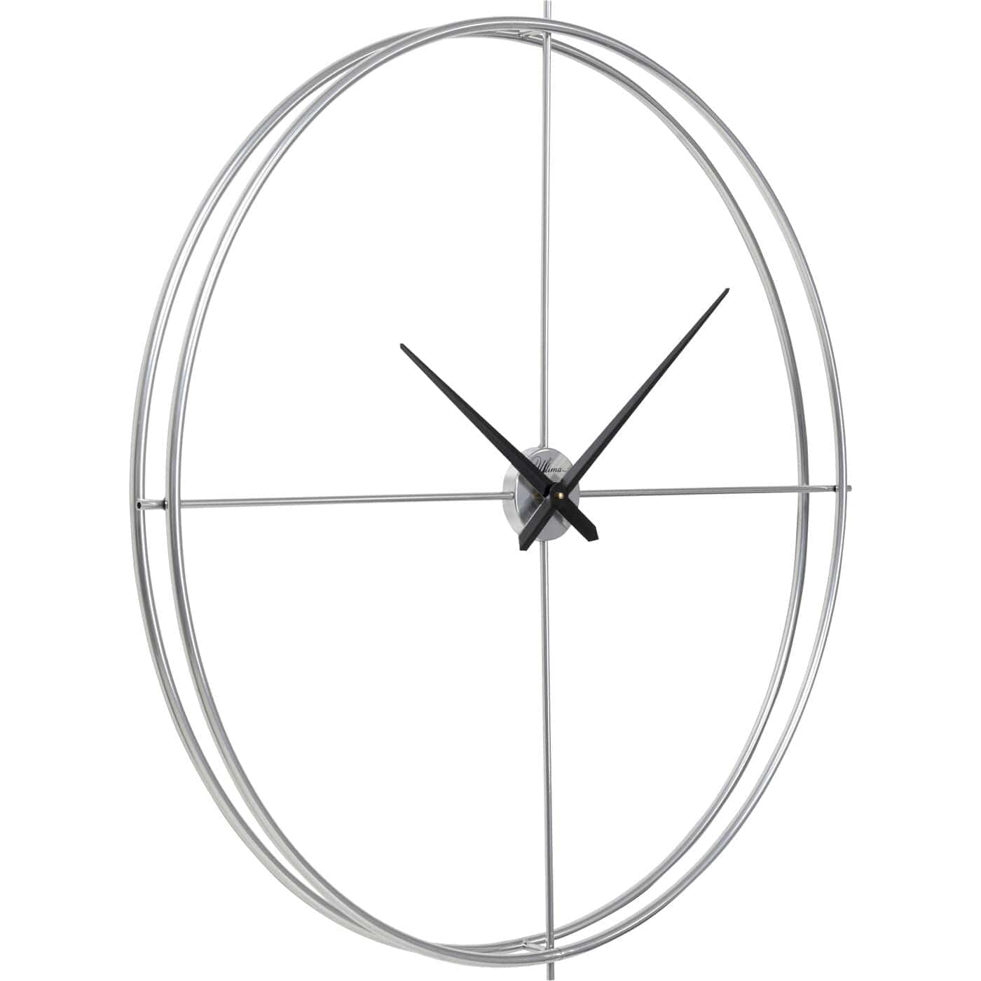 Wall Clock Simple Pure Silver √ò95cm