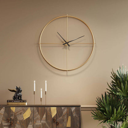 Wall Clock Simple Pure Brass √ò95cm