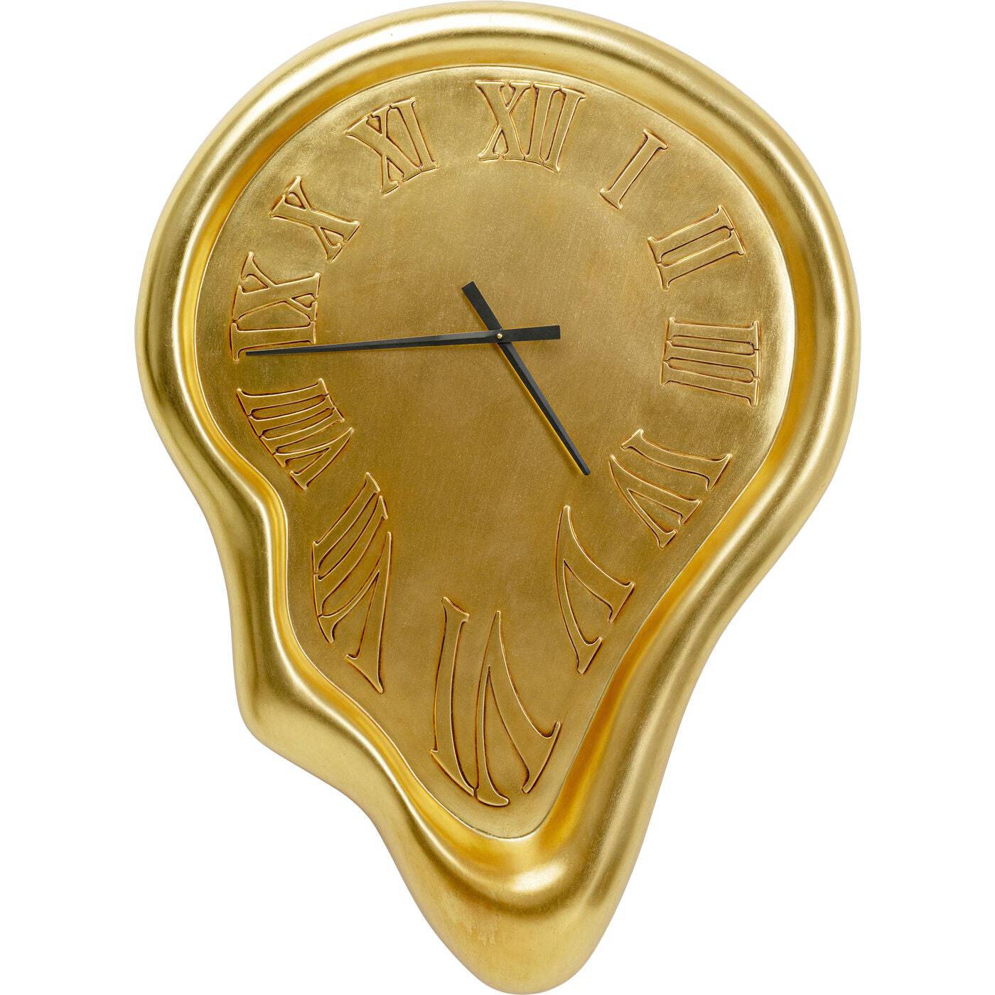 Wall Clock Big Drop Gold 92x127cm