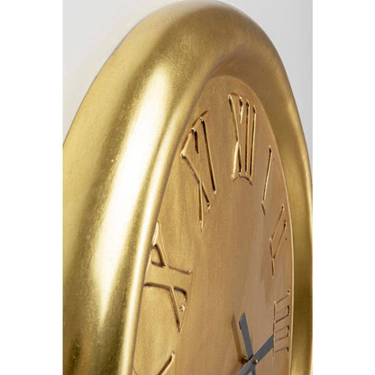 Wall Clock Big Drop Gold 92x127cm