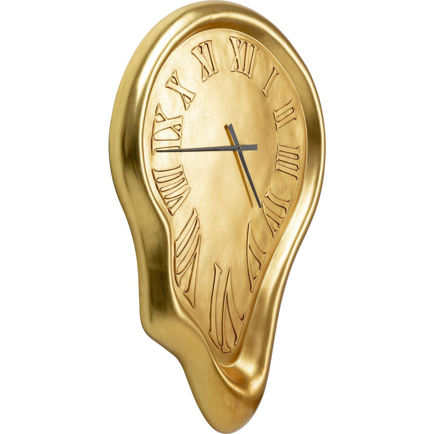 Wall Clock Big Drop Gold 92x127cm