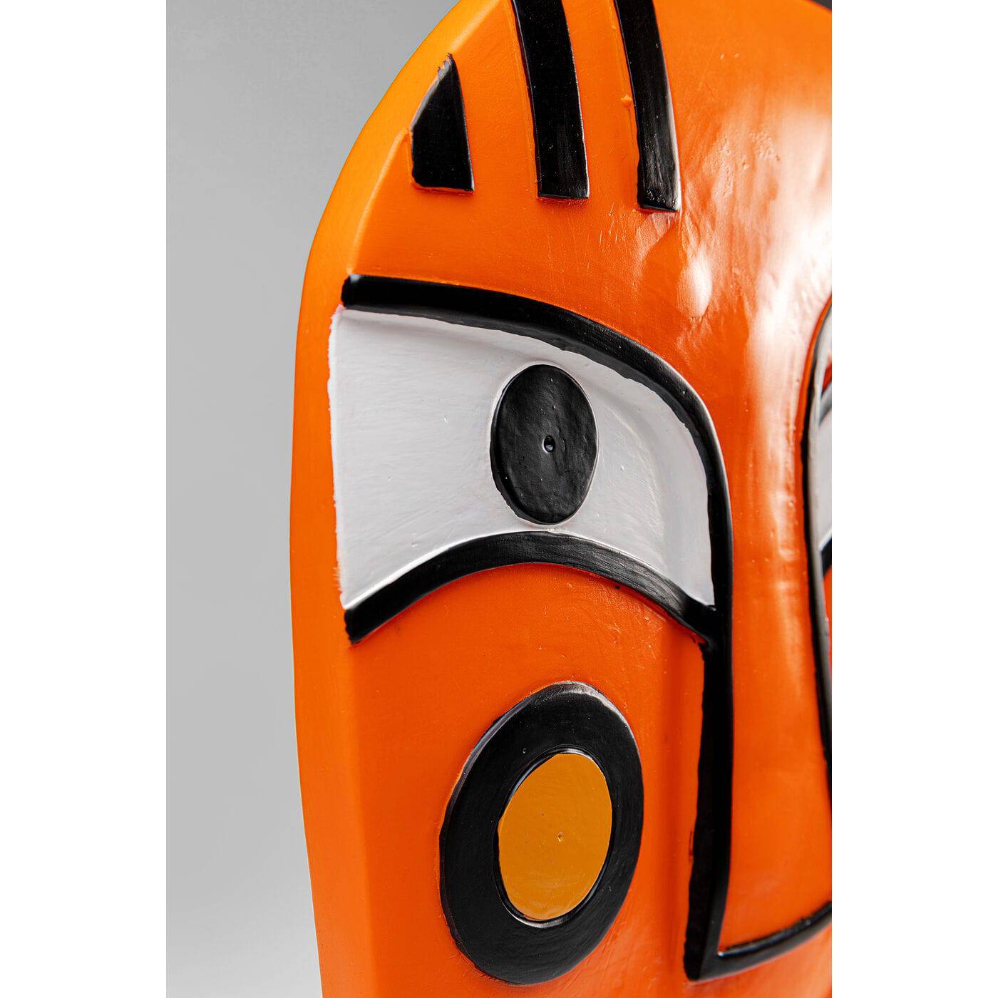 Deco Object Face Orange 50cm