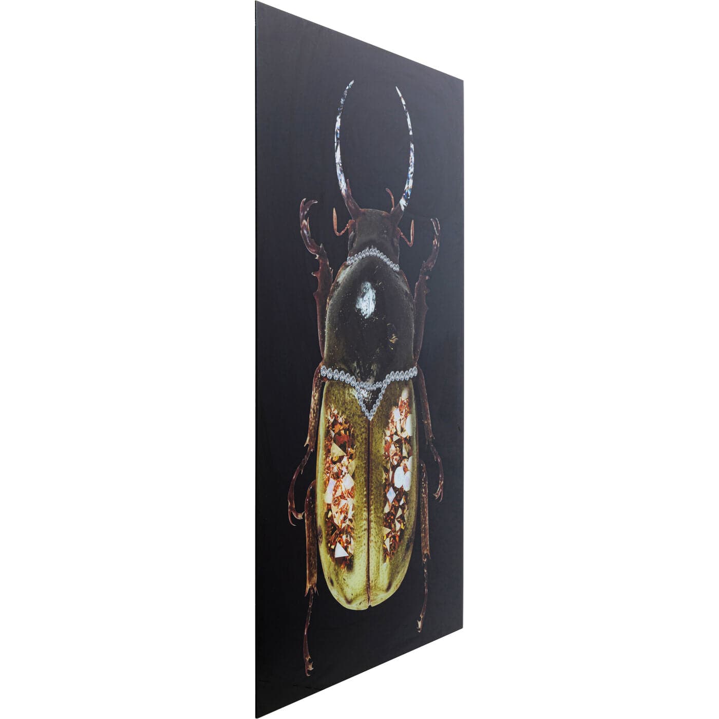 Glass Picture Shiney Dung Beetle 80x120cm