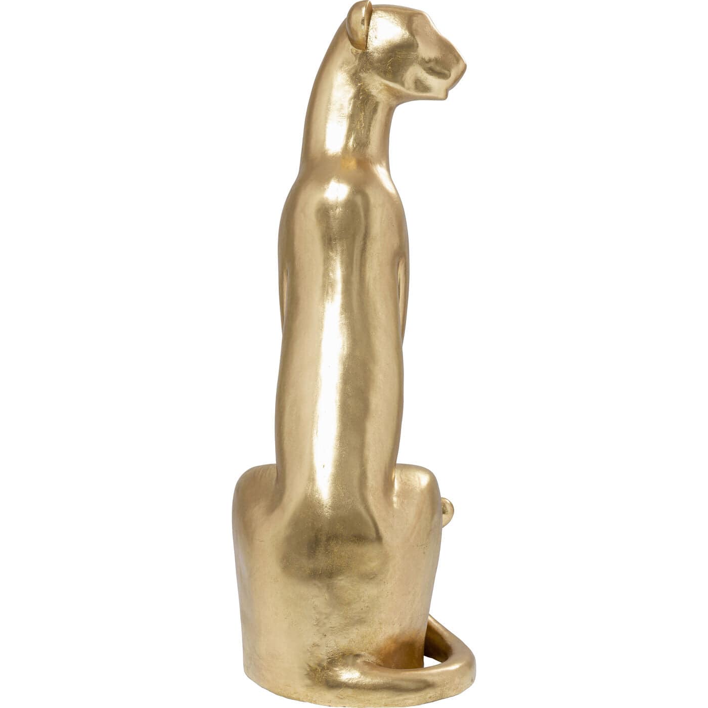 Deco Figurine Sitting Leopard Gold 150cm