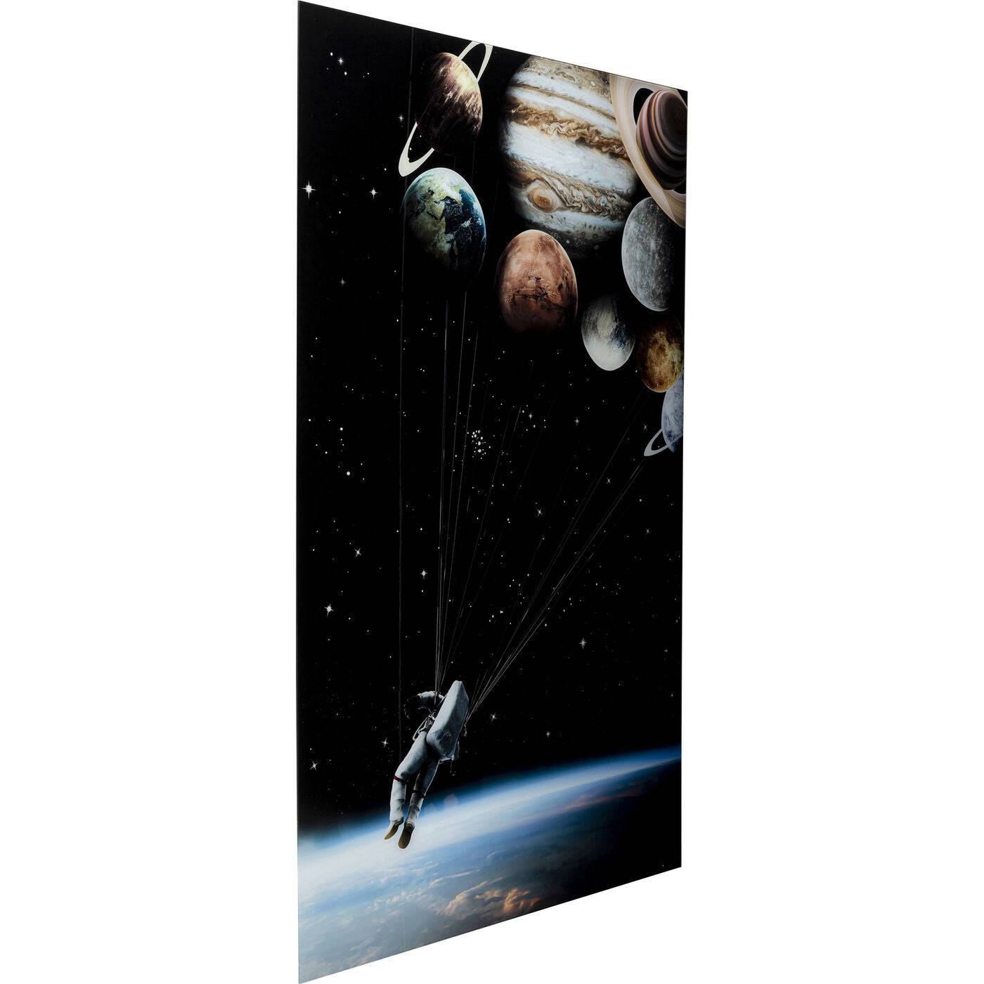 Glass Picture Flying Astronaut 100x150cm