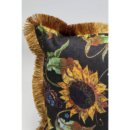 Cushion Sunflower Fringe 45x45cm