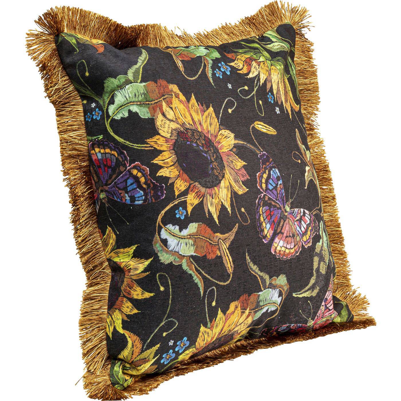 Cushion Sunflower Fringe 45x45cm