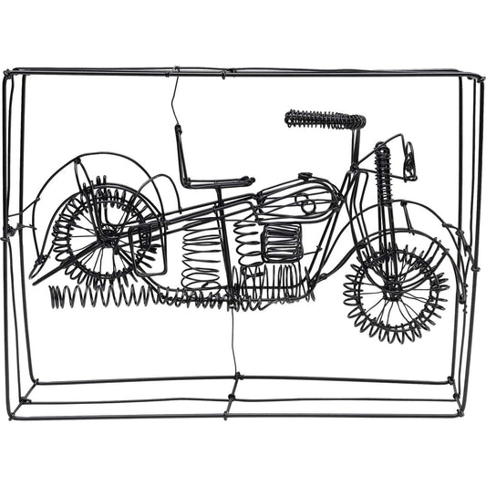 Deco Object Wire Harley Bike 32cm