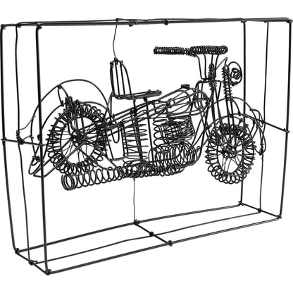 Deco Object Wire Harley Bike 32cm