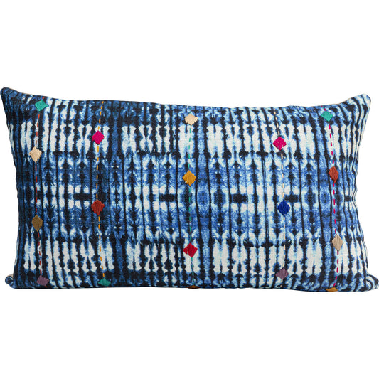 Blue Patchwork Cushion