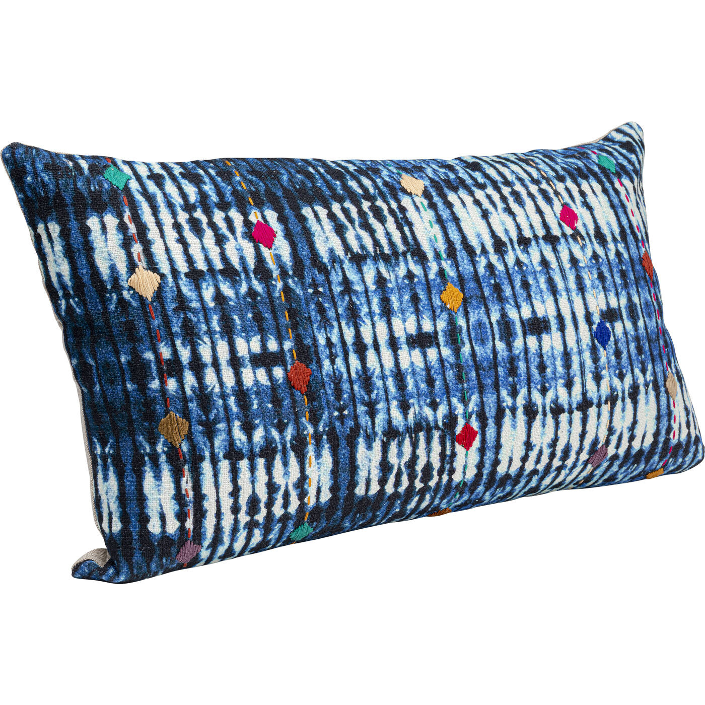 Blue Patchwork Cushion