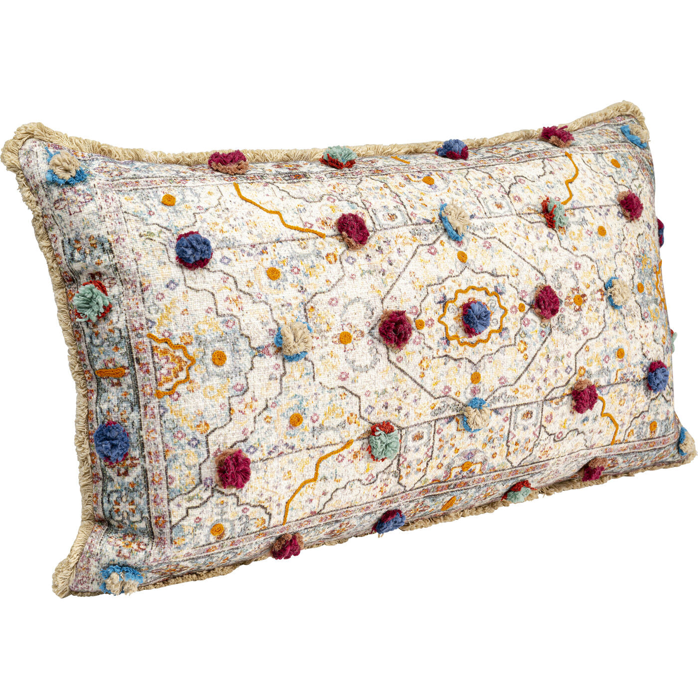 Cushion Desna Patchwork Creme Multi 60x35cm