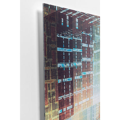 Glass Picture 3D Future City 150x100cm